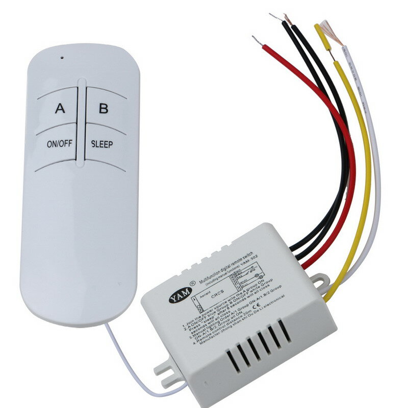 Wireless ON/OFF 1/2/3 Möglichkeiten 220V Lampe Fernbedienung Schalter Empfänger Sender Controller Indoor Lampe Home Ersatz Teile