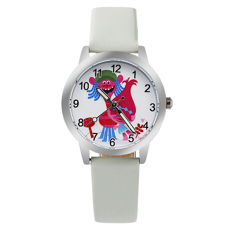 Relógio infantil casual com desenho de animais 3d, relógio de quartzo, marca criativa, branco, céu, azul, luminoso para meninos e meninas