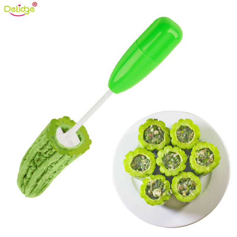 4pcs/set Different Size Vegetable Spiral Cutter Spiralizer Meat Filling Tool Plastic Tomato Eggplant Cutter Kitchen Tool