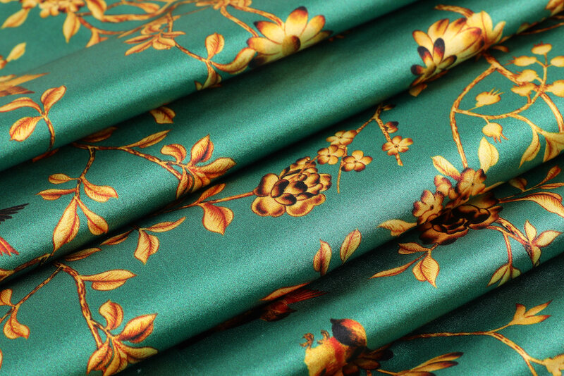 CISULI Silk Stretch Satin 19 momme 108cm stampa digitale motivo floreale nuovo design esclusivo cina seta spedizione gratuita
