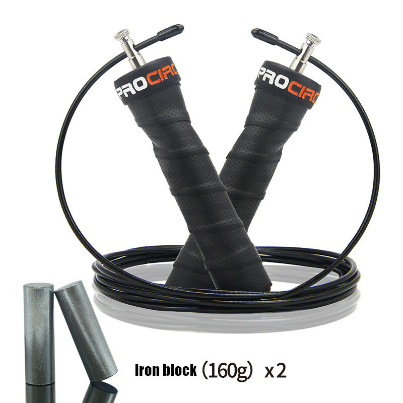 ProCircle – corde à sauter de vitesse, poignées réglables avec des roulements à billes, entraînement physique pour les doubles sous-vêtements