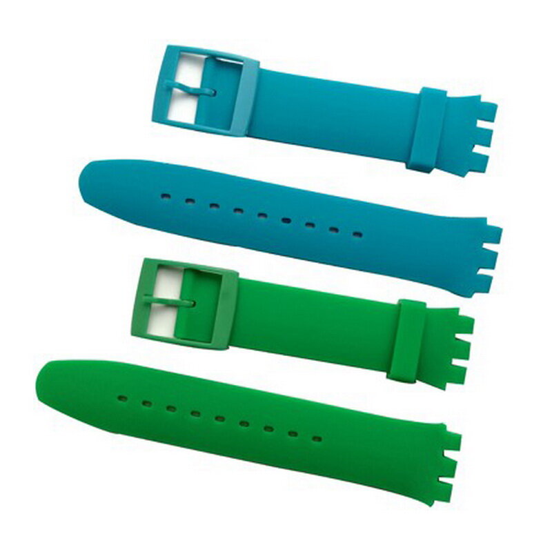 Neway – bracelet de montre en Silicone, 17mm 19mm, accessoires pour hommes et femmes, bracelet en caoutchouc, fermoirs à boucle en plastique