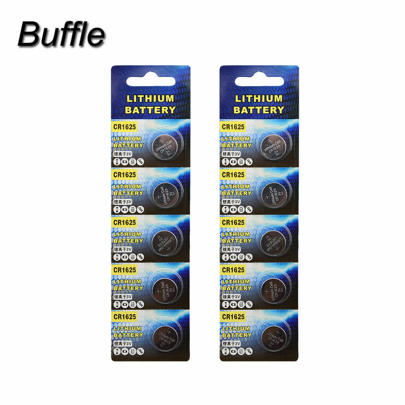 10pcs Buffle CR1625 batterie al litio a bottone 3V batteria a celle BR1625 ECR1625 LM1625 per occhiali 3D 3D300P