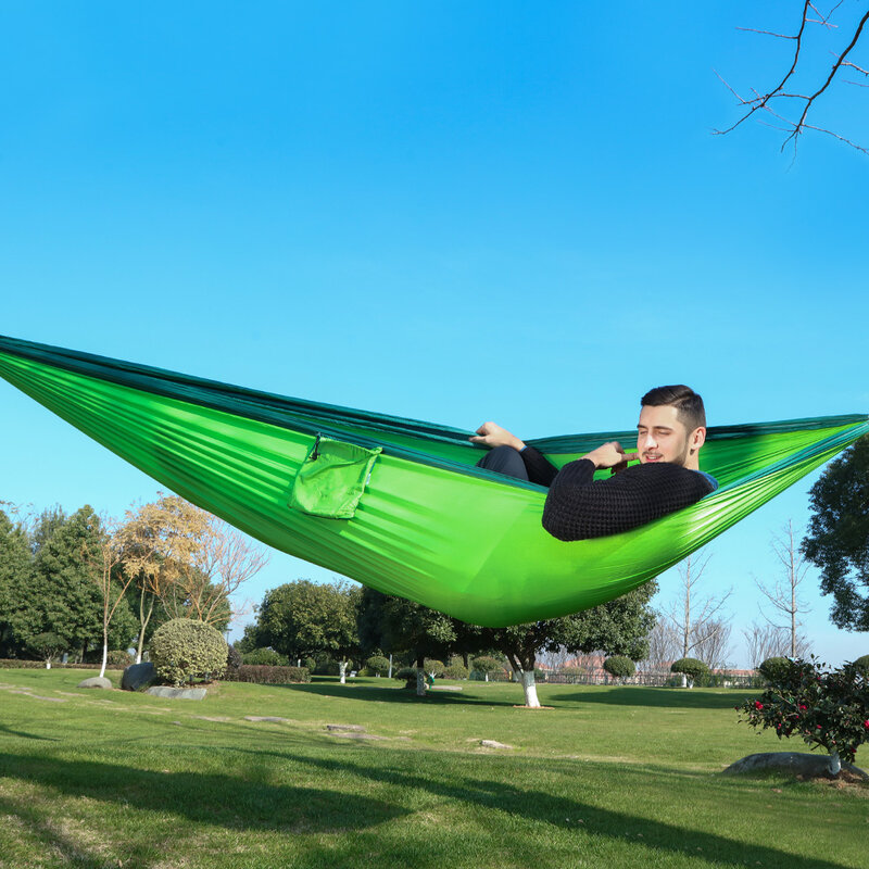 320*200cm ultra-grande 2-3 pessoas dormindo parachute rede cadeira hamak jardim balanço pendurado ao ar livre hamacas acampamento 125*78'