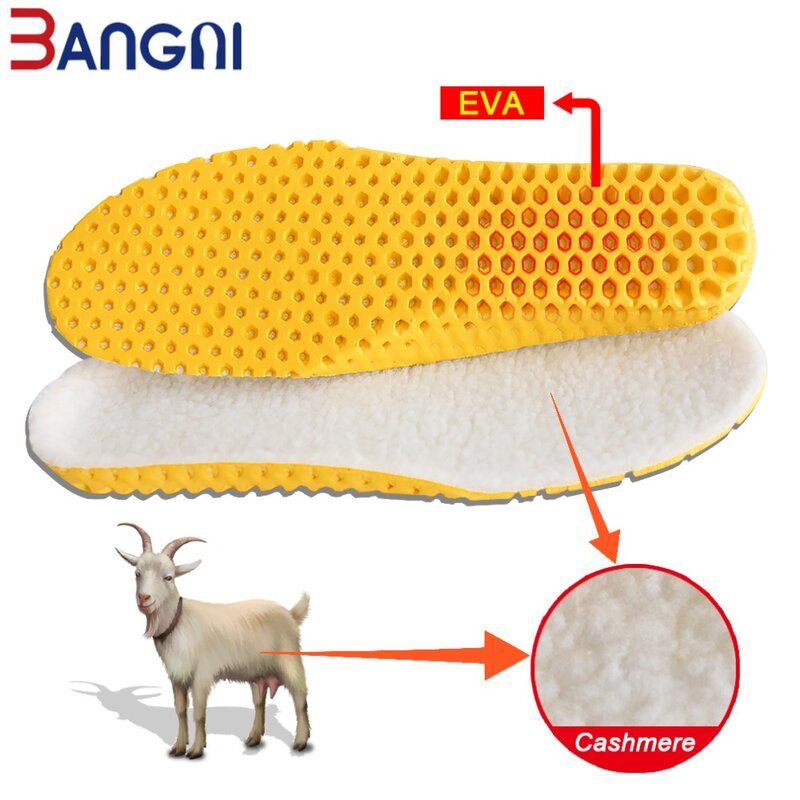 3ANGNI Keep Warm Heated Insole Cashmere Thermal Insoles Thicken Soft Breathable Winter Sport Shoes For Man Woman Boots Pad Sole