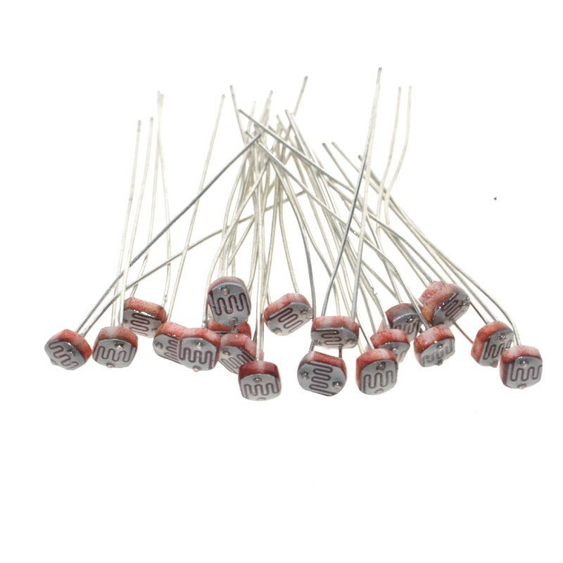 Resistor dependente de luz 5506 5516 5528 5537, 20 peças, resistor fotocondutor, atacado, varejo, resistência