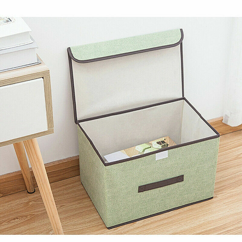 Hause Faltbare Stoff Lagerung Box Cube Kleidung Korb Bin Schränke Tisch Regale Organizer Wäsche Kleidung Bin