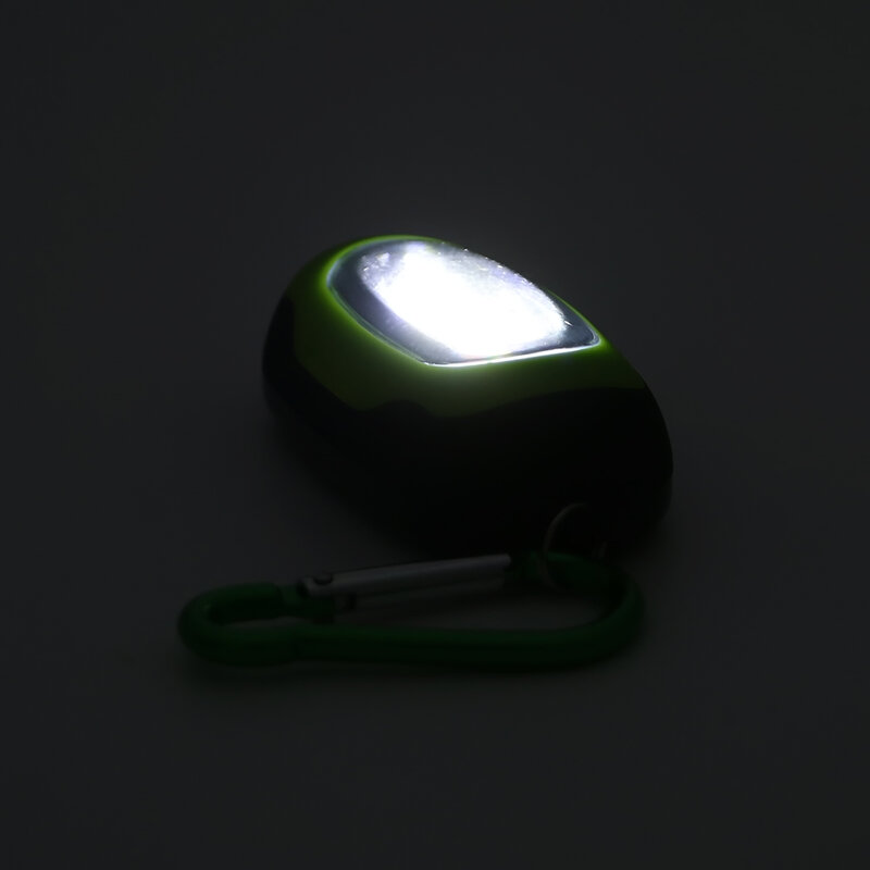 Mini lanterna de led portátil para chaveiro, lanterna de bolso com 3 modos, cob, lâmpada multicolorida com bateria de botão