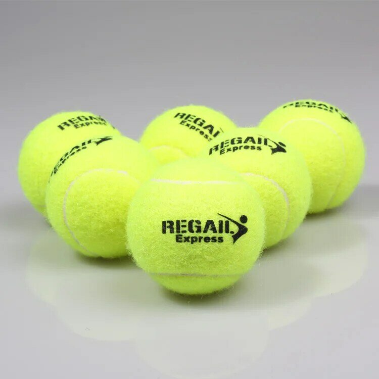 12pcs/Lot High Quality Elasticity Tennis Ball for Training Sport Rubber Woolen Tennis Balls for tennis practice with free Bag