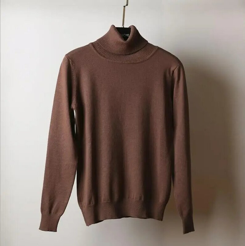 Baru Tinggi Kerah Lengan Panjang Pullover Sweater Wanita 2019 Multicolor Besar Ukuran Warna Solid Bahan Katun Bottoming Sweater