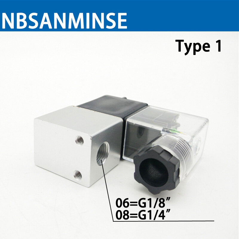 2V02 5 1/8 1/4 2 Weg 2 Position Normal Geschlossen Pneumatische Air Magnetventil Luft Kompressor Magnetventil NBSANMINSE