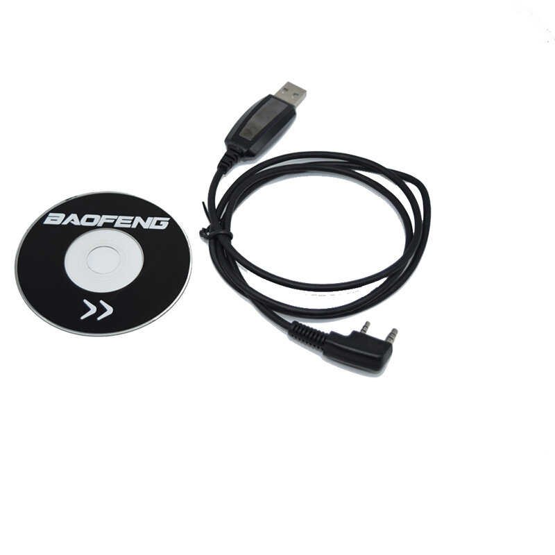 สาย USB สำหรับ Baofeng UV-5R UV-82 BF-888S UV-S9 BF-V9 UV-82HP UV-5RE 5RA สายไดร์เวอร์ CD ซอฟต์แวร์