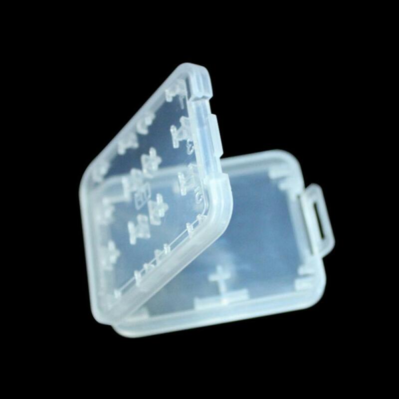 Boîte de protection pour cartes mémoire, 2 pièces/ensemble 8 fentes Micro SD TF SDHC MSPD boîte de rangement en plastique, étui de rangement pour cartes