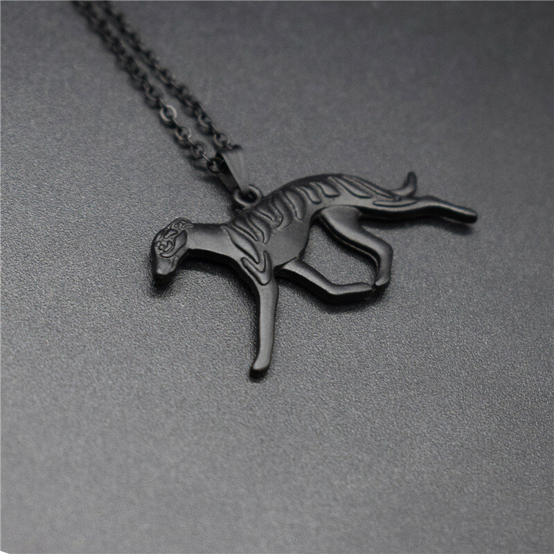 4 Colors New Whippet Charm Necklace Trendy Metal Dog Jewellery Whippet Pendant Necklace Women