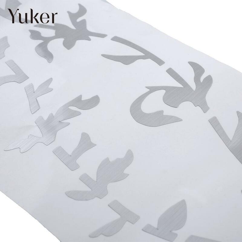 Yuker ไฟฟ้าอะคูสติกกีต้าร์สติกเกอร์เบส Inlay Decal Ultra Thin Fretboard สติกเกอร์สำหรับอุปกรณ์กีตาร์