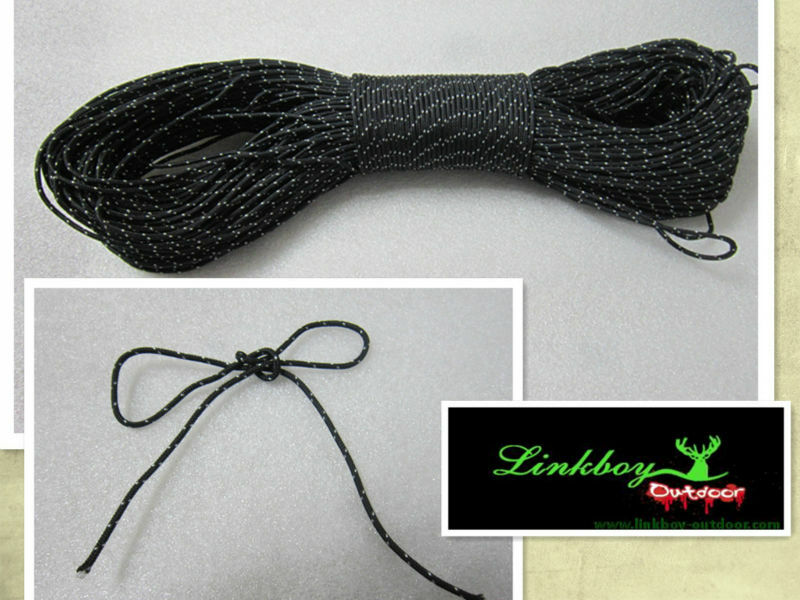 Linkboy-Lazo de cuerda Nock D, lazo de tiro con arco, caza, 2 metros/lote