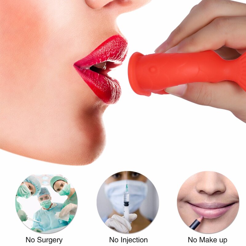 Kobiety silikonowe Sexy pełna spulchniacz warg er w kształcie ryby Lip Enhancer urządzenie sutek zwiększyć usta spulchniacz warg Pro