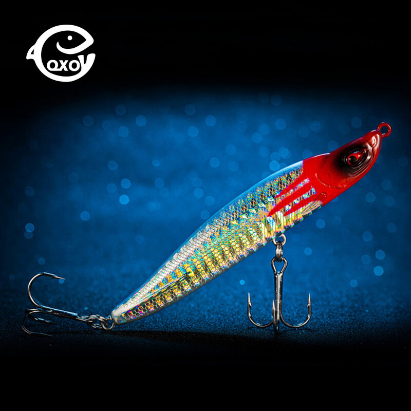 QXO Fishing Lures Silicone Bait Wobblers Peche For Fishing Pancil  Sea Fishing All Goods Lures Artificial Feeder 8/9.5cm 11/16g