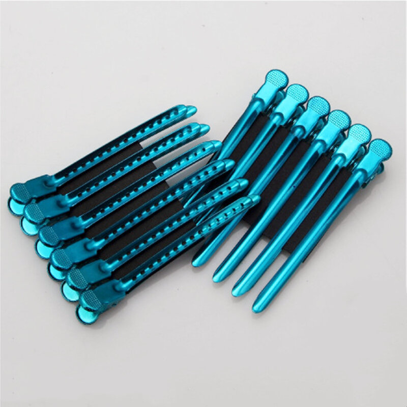 12Pcs/Set New stainless steel hairdressing color clip  haircut duck mouth makeup Clamp Hairpins hair clips for girls