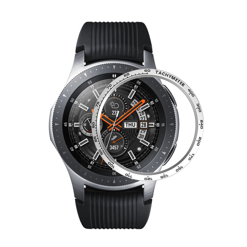 Аксессуары для часов samsung Galaxy watch 46 мм 42 мм gear S3 Frontier/классический ободок кольцо клеющаяся крышка Анти чехол