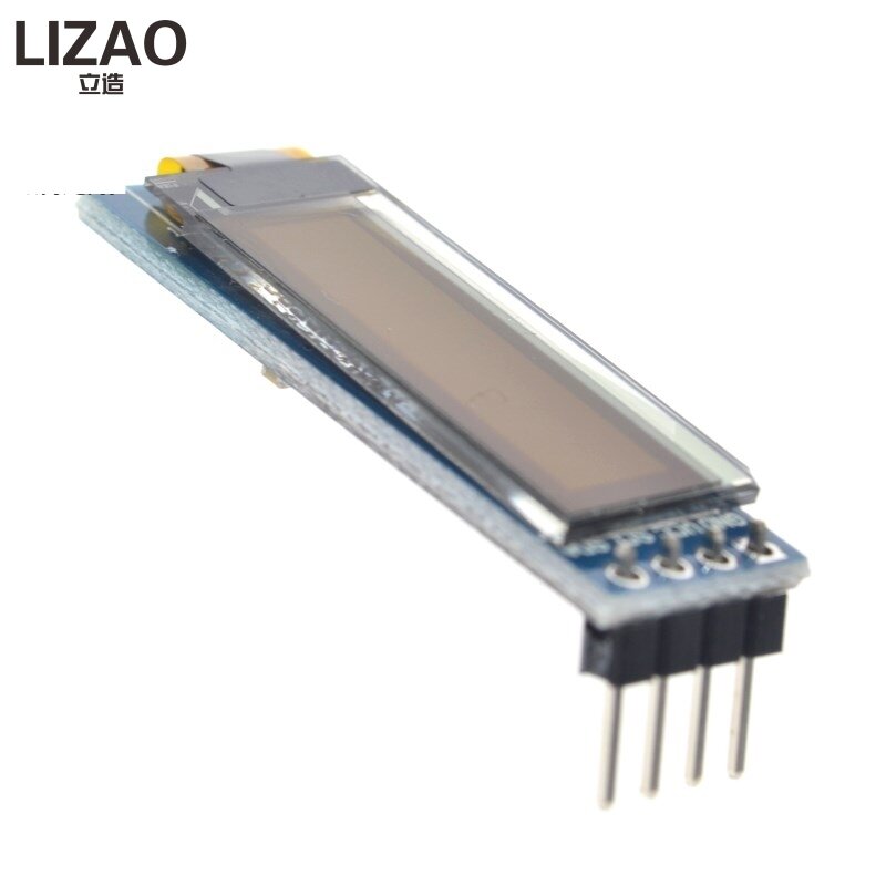 LIZAO 0.91 polegada OLED módulo 0.91 "Azul OLED Branco 128X32 OLED LCD Módulo Display LED 0.91" IIC Comunicar