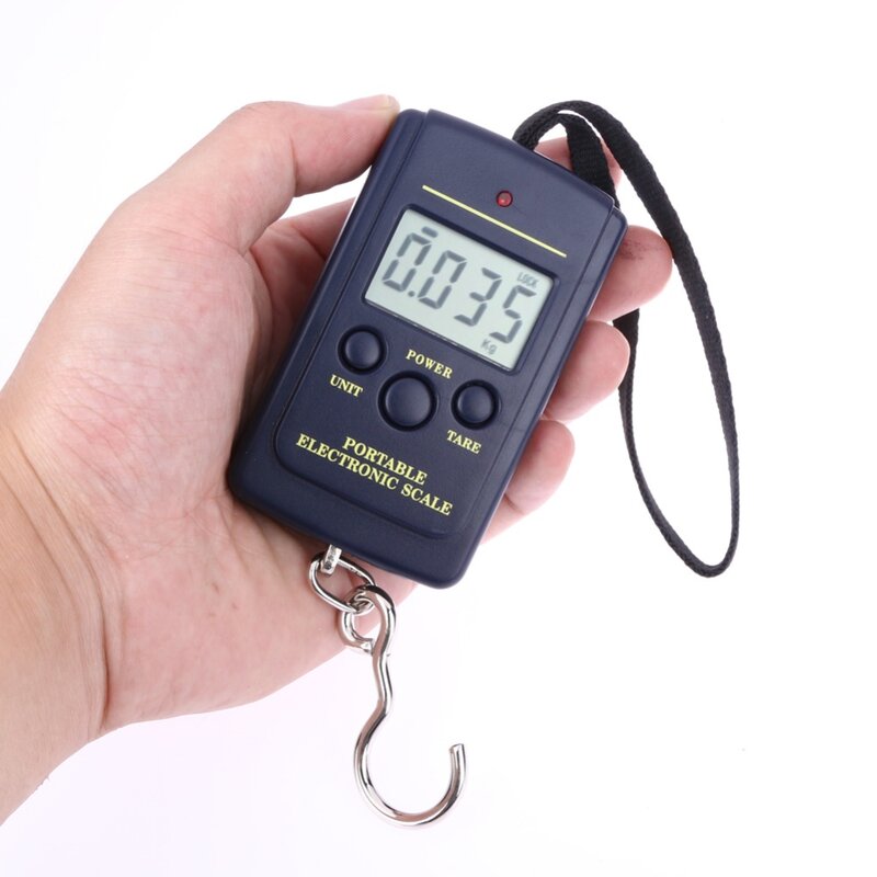 Mini Fishing Scales 40kg x 10g Portable Electronic Fishing Luggage Travel Digital Pocket Weight Hanging Hook Scale