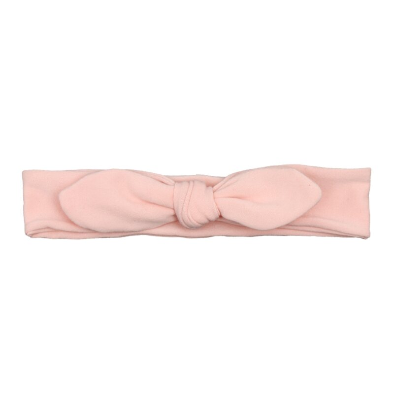 Головная повязка для новорожденных Cotton Solid Bow для Girl ободки с кроличьими ушками Turban Детская повязка с бантом аксессуары Faixa Cabelo Para Bebe