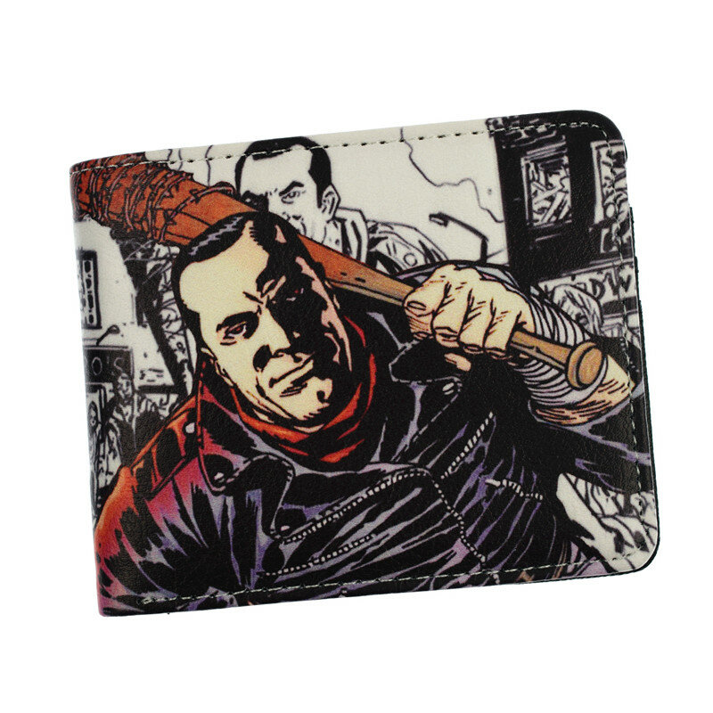 The AMC Movie The Walking Dead Short Wallets With Card Holder Photo Holder Men And Women Cool Purse