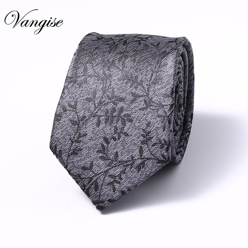Nowe obcisłe męskie krawaty luksusowy mężczyzna kropka kwiatowa krawaty Hombre 6 cm Gravata wąski krawat klasyczny biznes casualowy krawat dla mężczyzn