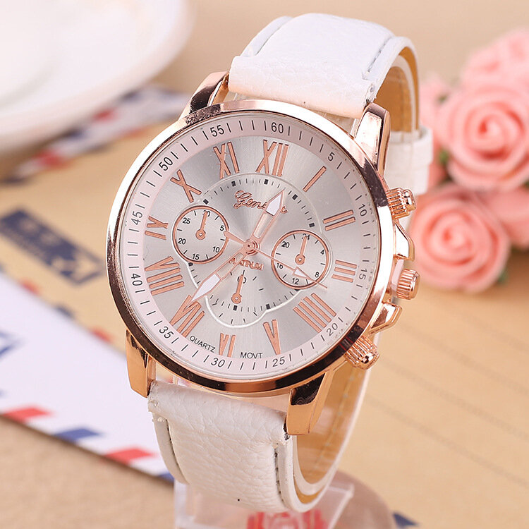 Luksusowa marka skórzany zegarek kwarcowy kobiety panie mężczyźni moda zegarek na bransolecie rękę zegar na rękę relogio feminino masculino