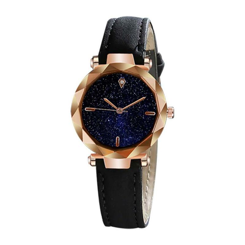 Vogue Uhr Frauen Uhren Starry Sky Unregelmäßigen Zifferblatt Damen Mode Quarz Armbanduhr Lederband Uhr Casual Reloj Mujer * EIN