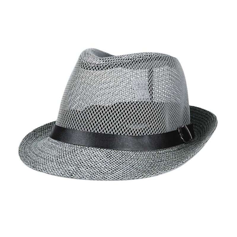قبعة شمسية شبكية للجنسين ، قبعة كتان مزخرفة ، مناسبة للاستخدام في الهواء الطلق ، حماية من الشمس ، للشاطئ ، الصيف ، للنساء والرجال