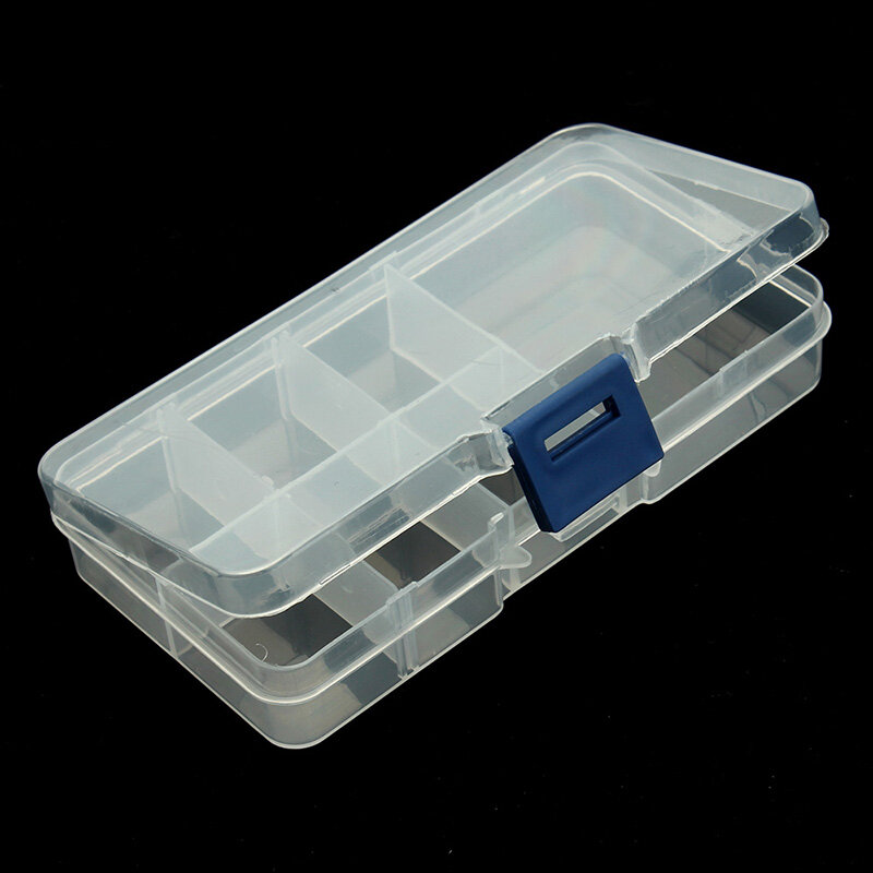 Xinyao caixa de plástico ajustável para armazenamento de joias, organizador de artesanato, contas para fazer joias, busca f2426b