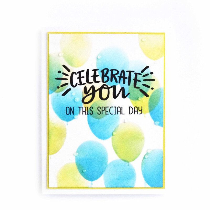 "祝うあなた" スクラップブッキング DIY 金属切削ダイスとクリアスタンプステンシル手作りエンボス紙カードの装飾