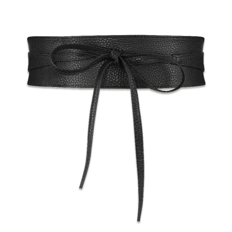 Nueva moda de primavera vestido, cinturón ancho señoras Simple Ropa Accesorios cinturón alrededor de la cintura