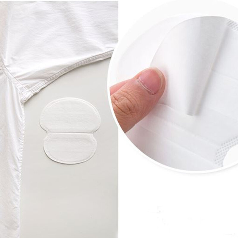 Antitranspirante para axilas, 50 peças unisex absorve o suor das axilas, almofada de proteção e absorção de suor