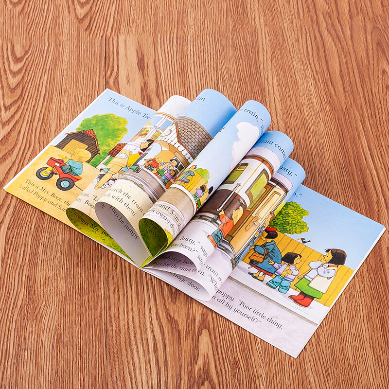 10ピース/セットランダムに送信されるusborne画像英語の本子供のための有名なストーリー英語物語シリーズの子ブックファームストーリー