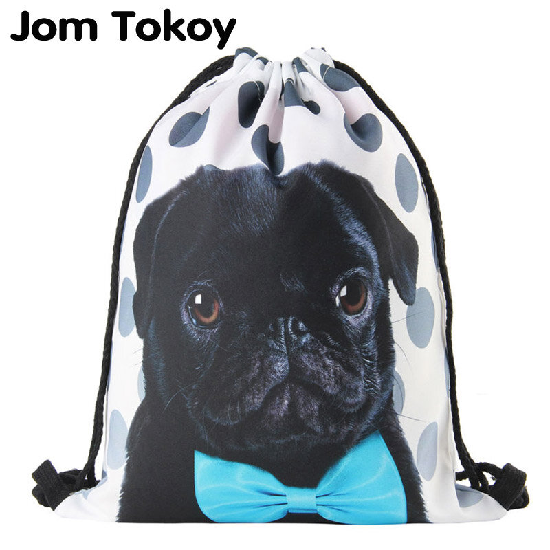 Классический модный рюкзак для девушек с фигурками животных, Женский дорожный рюкзак с принтом, мужские сумки, сумка на шнурке