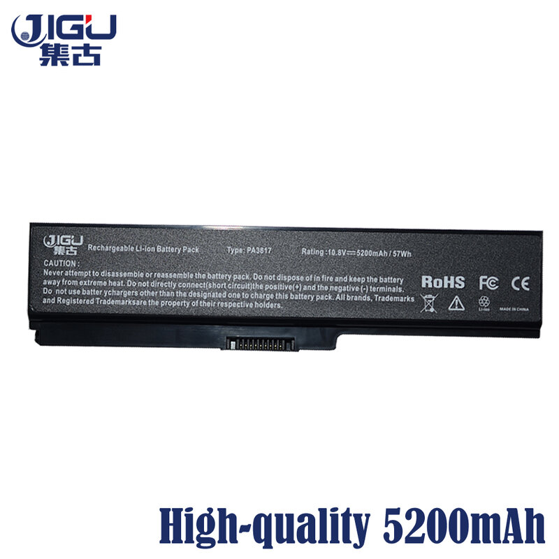 JIGU-Bateria para laptop Toshiba Satellite, A660 C640 C650 C655 C660 L510 L630 L640 L650 U400 PA3817U-1BRS PA3816U-1BAS