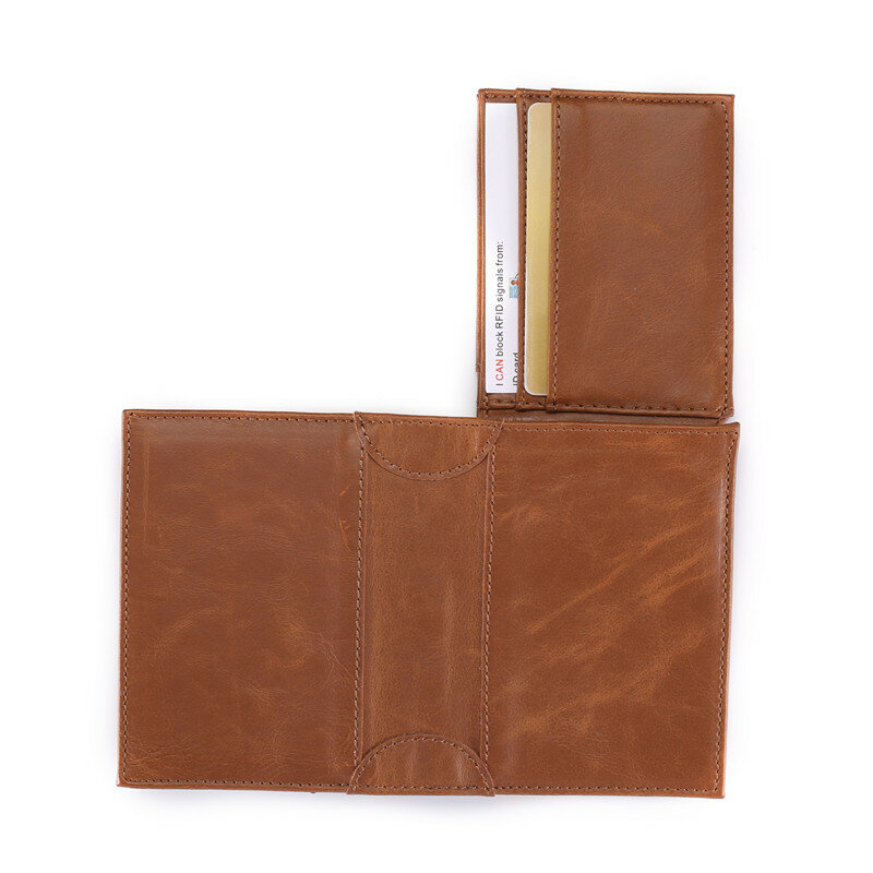 BISI GORO – portefeuille multifonction en cuir pour homme, porte-monnaie Vintage, 2021 Crazy Horse, fait à la main, porte-carte