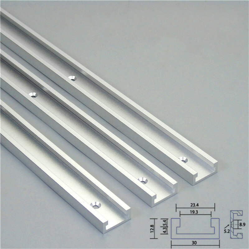 1pc liga de alumínio t-faixas slot faixa de mitra e barra de mitra slider serra de mesa mitra bitola haste carpintaria ferramentas diy