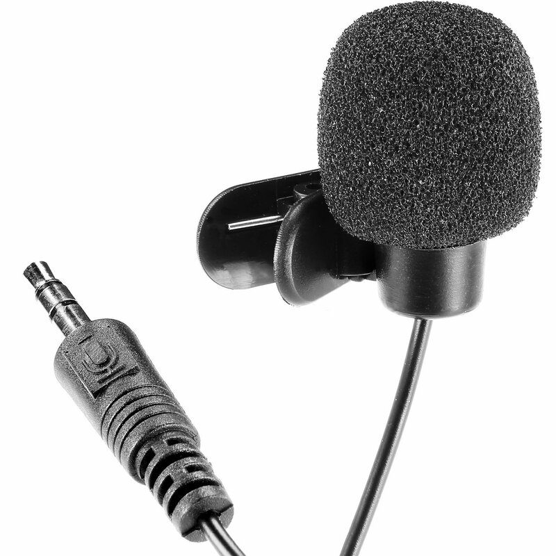 SOSW-3.5mm Hands Free Computer Clip on Mini Lapel Microphone