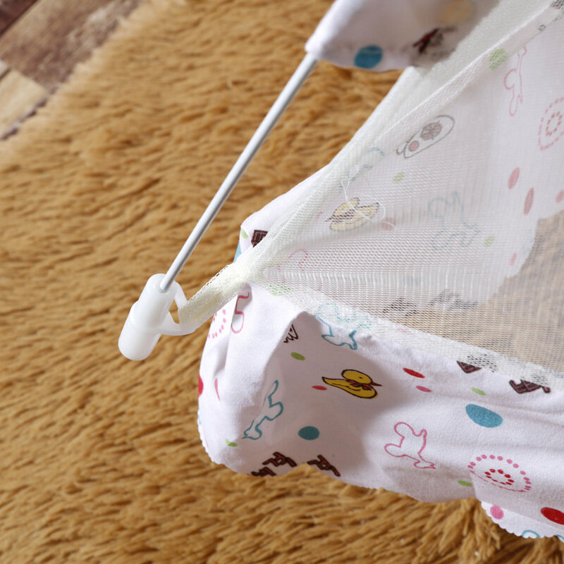 Viagem Portátil Baby Crib Compensação Malha de Poliéster Dobrável Mosquiteiros Bebê Verão Sem Fundo Infantil Do Sono Do Bebê Mosquiteiro