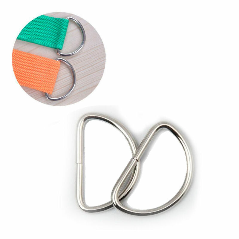 100/200/500 Pcs Silber Überzogene 25mm/1 "D Ring Tasche Gürtel Ring Schnallen Tasche kleidung Zubehör