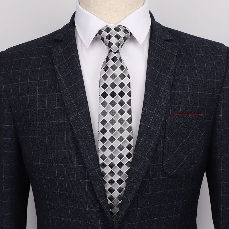Laços dos homens 2019 Moda 7 seis centímetros Gravata Para Homens stripe gravata gravata de Casamento Estilo Coreano