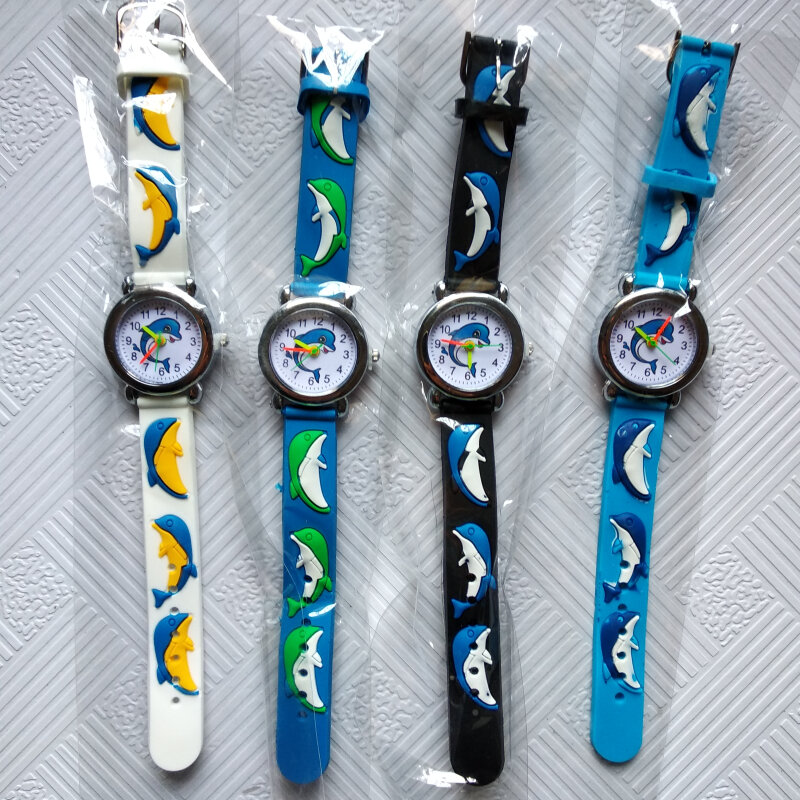 2019 Nieuwe Komen Blauwe Diepzee Whale Kinderen Horloges Voor Meisjes Jongens Kids Gift Horloge Casual Quartz Horloge Mode Kind horloge