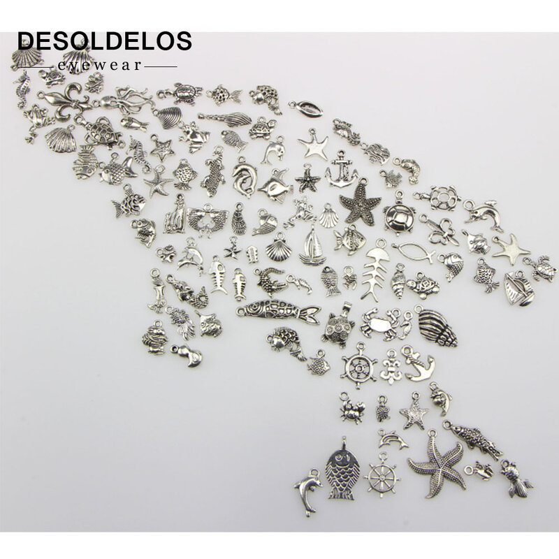 Mélange aléatoire de perles en argent, breloque européenne en argent, avec corps marin, perle, pour fabrication de Bracelet, cadeau, 2019