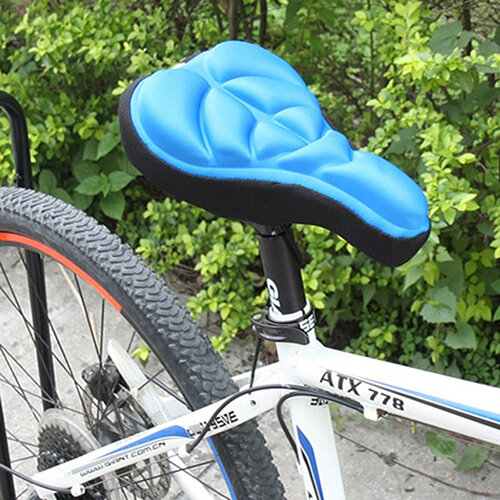 Bicycle Saddle 3D Soft Bike Seat Cover Comfortable Foam Seat Cushion Cycling Saddle for Bicycle Bike Accessories