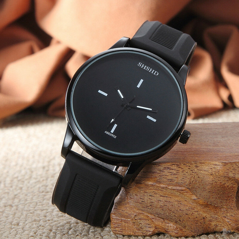 Relogio-남성용 여성용 최고 브랜드 클래식 커플 시계, 흑백 실리콘 쿼츠 시계