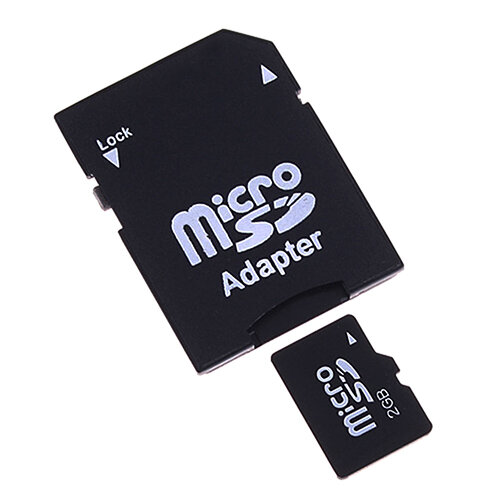 Adaptador de cartão de memória Micro SD TransFlash, Conversor, TF para SD SDHC, 2 pcs